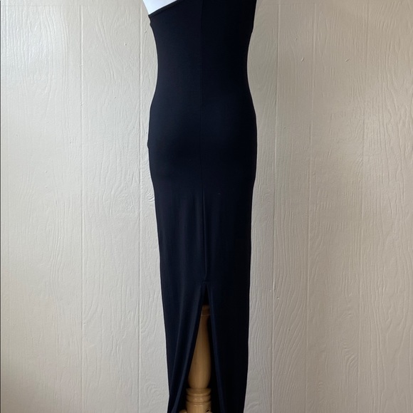 ASOS One Shoulder Form Fitting Back Slit Maxi - Picture 9 of 14